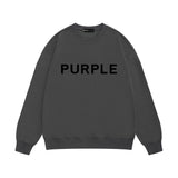 Purple Brand Sweatshirt Loose Crew Neck Sweater