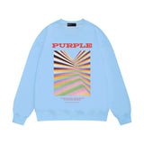 Purple Brand Sweatshirt Loose Crew Neck Sweater