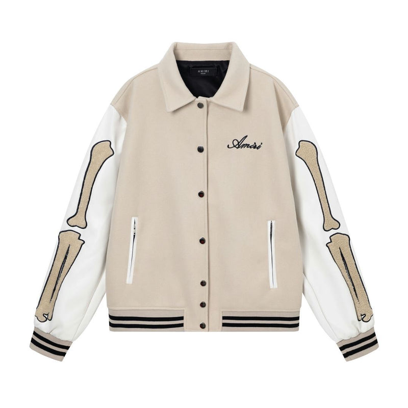 Amiri Jacket AMI lapel baseball jacket for men and women