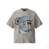 Unisex T-Shirts Saint Michael VINTAGE Masked Head Print Loose T-Shirt