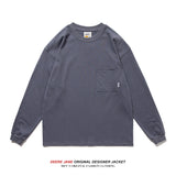 Men T-shirt Spring Long Sleeve T-shirt Men's Loose Casual