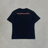 Men Vintage T-Shirts German Chariot Metal Band Vintage Wash Do Old Rammstein