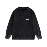 Purple Brand Distressed Sweatshirt Retro Vintage Crew Neck Sweater