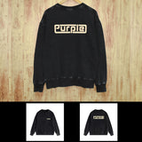 Purple Brand Distressed Sweatshirt Retro Vintage Crew Neck Sweater