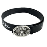 Chh Chrome heart belt with jeans y2k