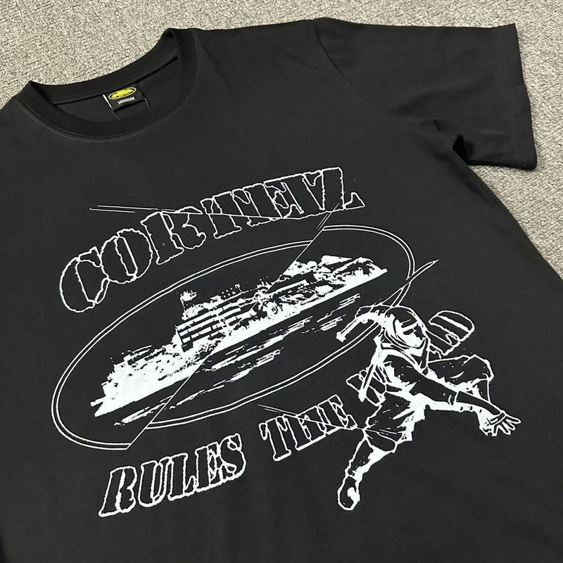 Corteiz T Shirt Casual Short Sleeve Popular Retro T-shirt