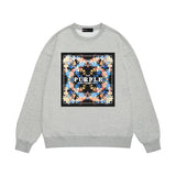 Purple Brand Sweatshirt Loose Crew Neck Sweater