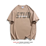 Men T-Shirts Short-Sleeved T-shirt Men Summer Pure Cotton Loose Leisure All-Matching