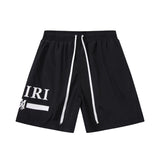 Amiri shorts drawstring slacks alphabet shorts