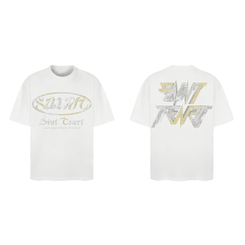 Men Vintage T-Shirts Saint Michael Tee Saint Tears