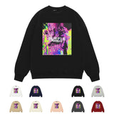 Purple Brand Sweatshirt Loose Crew Neck Sweater