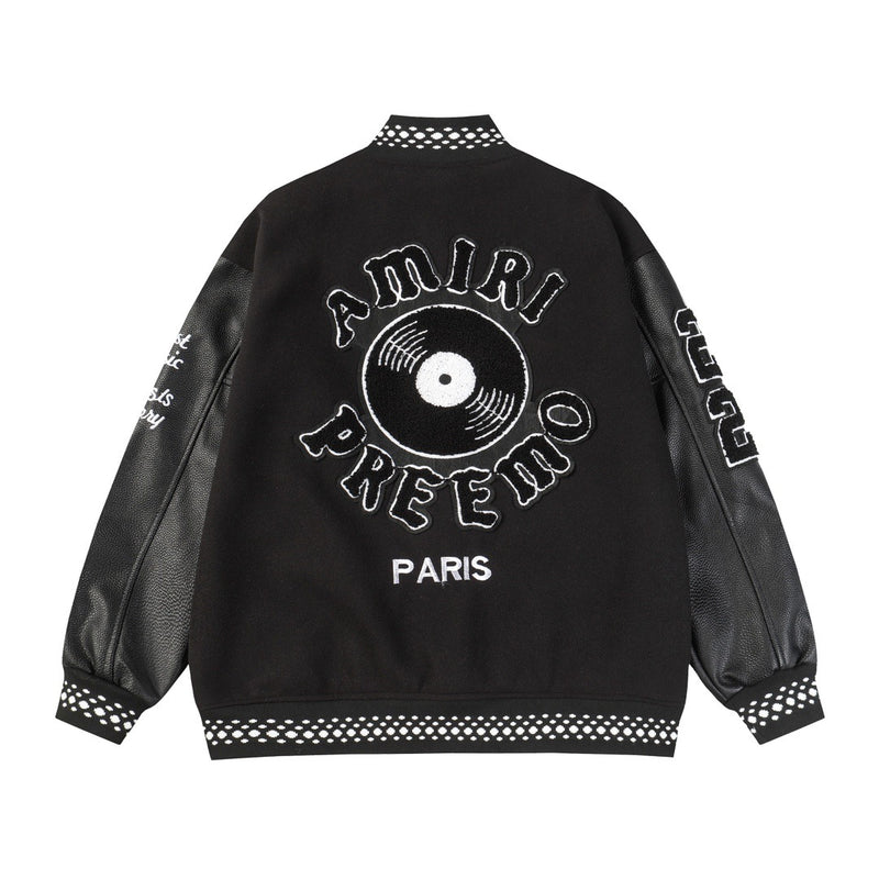Amiri Jacket Autumn/Winter AMI logo embroidered jacket baseball jersey for men and women