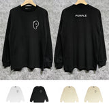 Purple Brand Long Sleeve T-Shirt Fashion Loose Long Sleeve Top