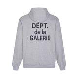 Gallery Dept Hoodie Alphabet Slogan Cardigan Hooded Sweater
