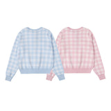 Ralph Lauren Knitted sweaters RL Pony Embroidered Checked Knitted Cardigan Crew Neck