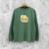 Purple Brand Long Sleeve T-Shirt Fashion Loose Long Sleeve Top