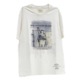 Mens Vintage T-Shirts fog Los Angeles battle short sleeve vintage wash do old loose