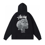 Stussy Hoodie Fall/Winter Fleece Hooded Sweater