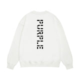Purple Brand Sweatshirt Loose Crew Neck Sweater