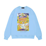 Purple Brand Sweatshirt Loose Crew Neck Sweater