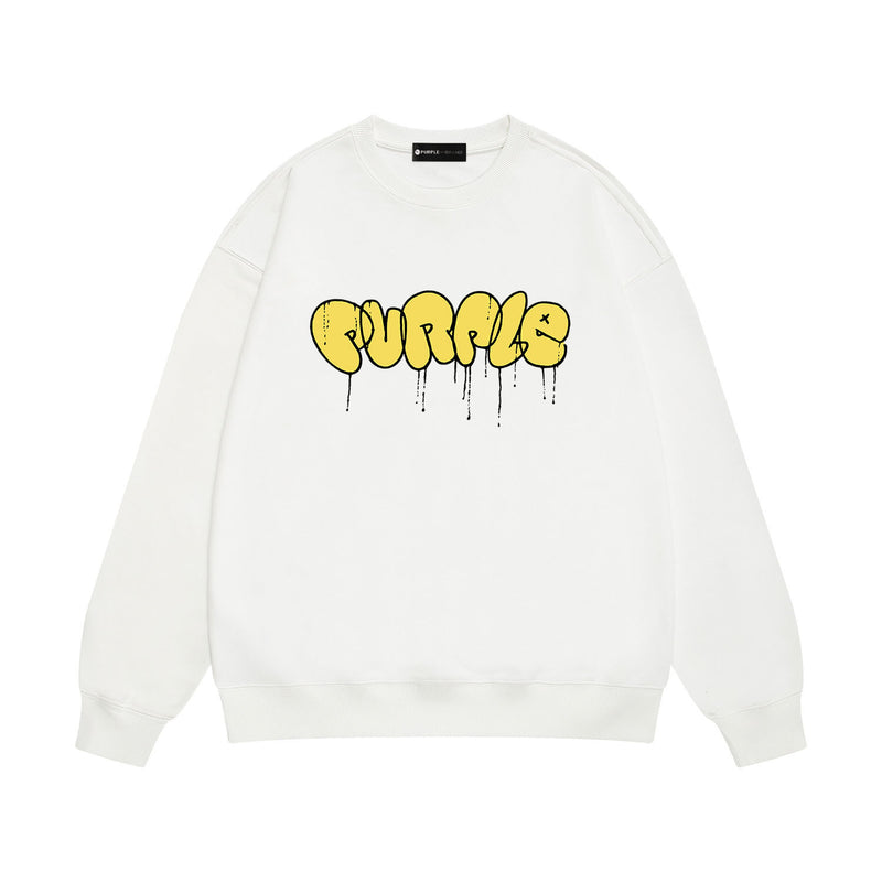 Purple Brand Sweatshirt Loose Crew Neck Sweater
