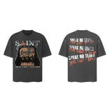 Men Vintage T-Shirts Saint Michael Tee Saint Tears