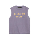 Fog Essentials tank spring summer FOG letter crew neck vest