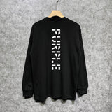 Purple Brand Long Sleeve T-Shirt Fashion Loose Long Sleeve Top