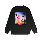 Purple Brand Long Sleeve T-Shirt Fashion Loose Long Sleeve Top