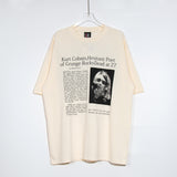 Men Vintage T-Shirts Nirvana Band Kurt Donald Cobain Kurt Cobain Short Sleeves