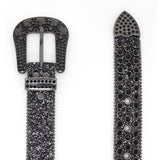 Hip-hop punk rhinestone belt y2k skull accessories