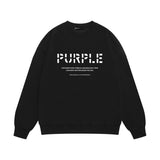 Purple Brand Sweatshirt Loose Crew Neck Sweater
