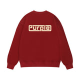 Purple Brand Sweatshirt Loose Crew Neck Sweater