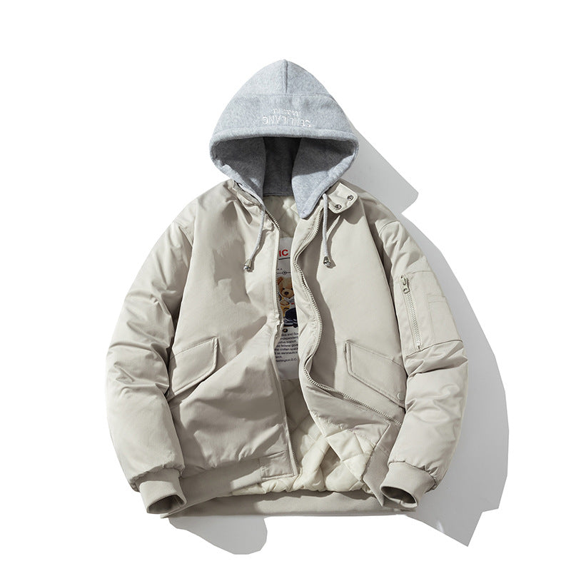 Men Vintage Jackets Jacket Padded Jacket Couple Trend Baseball Uniform