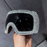 Trendy punk glasses square all-in-one goggles