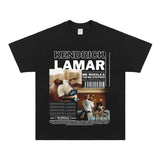 Kendrick Lamar T Shirts Cotton Hip Hop Rap Loose Short Sleeves