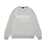 Purple Brand Sweatshirt Loose Crew Neck Sweater