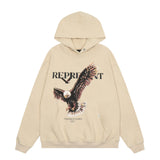 Kanye West Sunday Service Hoodie Vintage Flying Eagle Couple Hoodie Loose Winter