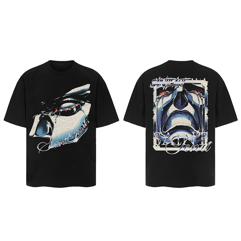 Men Vintage T-Shirts Saint Michael Tee Saint Tears