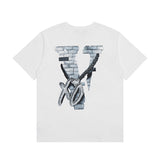 Vlone T Shirts Summer Male and Female Trendy Brand Short Sleeve Couple T-shirt