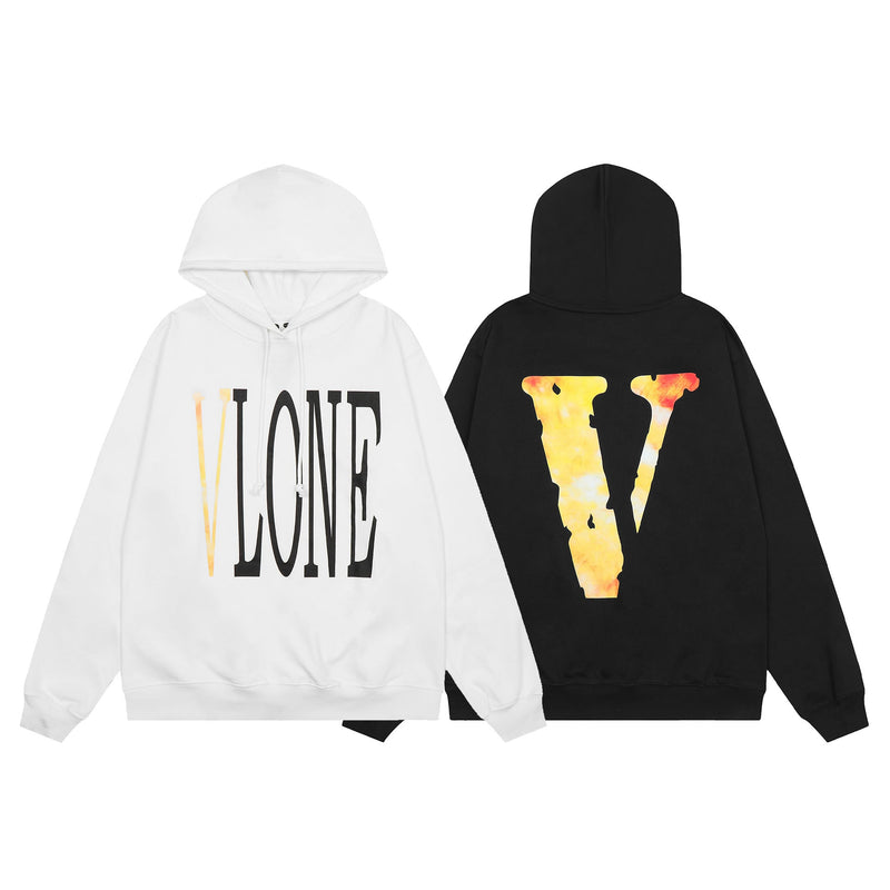 Vlone Hoodie renders large V letter sleeve