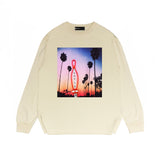 Purple Brand Long Sleeve T-Shirt Fashion Loose Long Sleeve Top