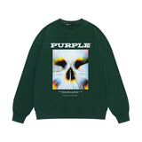 Purple Brand Sweatshirt Loose Crew Neck Sweater