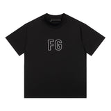Fog Essentials T Shirts Spring/Summer FOG Pattern Crew Neck Short Sleeves