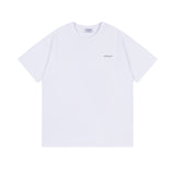 Off White T Shirts OW Three-dimensional Letter Pattern Crew Neck Pullover Short Sleeve