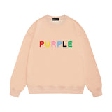 Purple Brand Sweatshirt Loose Crew Neck Sweater