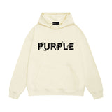 Purple Brand Hoodie Fashion Loose Hooded Sweater