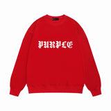 Purple Brand Sweatshirt Loose Crew Neck Sweater