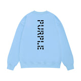 Purple Brand Sweatshirt Loose Crew Neck Sweater