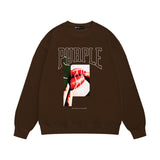Purple Brand Sweatshirt Loose Crew Neck Sweater